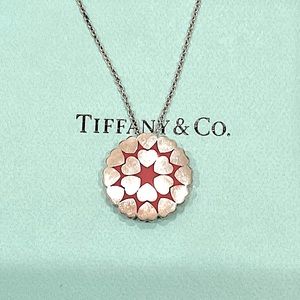 Tiffany & Co. Paloma Picasso Crown of Hearts Pendant Necklace Authentic